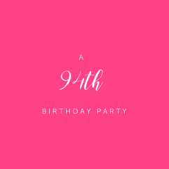 A 94th birthday party and a gift on happiness and longevity