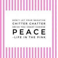 Don't let your inner critic drive you crazy choose peace